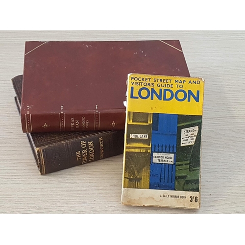 429 - Vintage Tower of London Book, Map of Guide to London Book and Lefkas Manbook