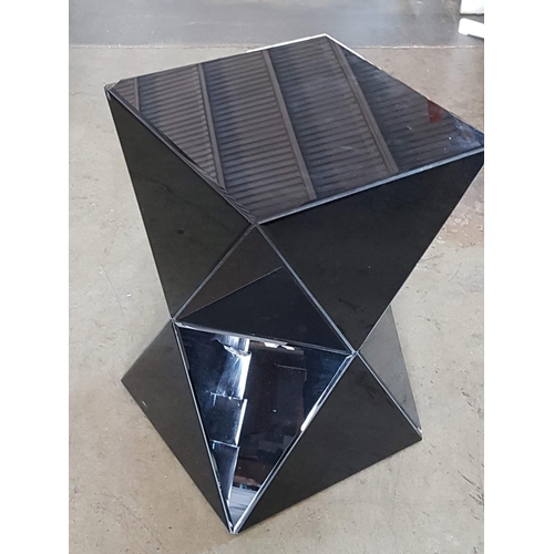 435 - Modern Geometric Side Table (40 x 40 x 60cm), (A/F Corner Chipped)