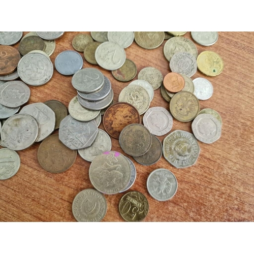 444 - Collection of Assorted World Coins Together with Small Qty of Keys and Cyprus Stamps