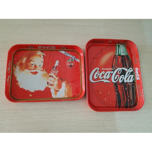 509 - 2 x Vintage Collectable Coca Cola Trays