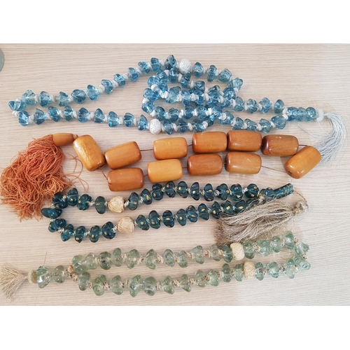 510 - 4 x Collection of vintage Large Worry Beads