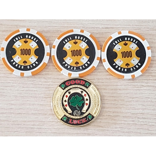 511 - 4 x Collectable Poker Chips