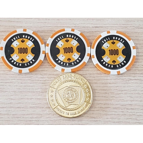 511 - 4 x Collectable Poker Chips