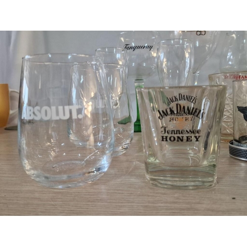 437 - Collection of 37 x Drinking Glasses inc; Branded 