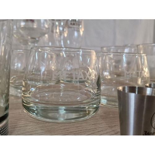 437 - Collection of 37 x Drinking Glasses inc; Branded 