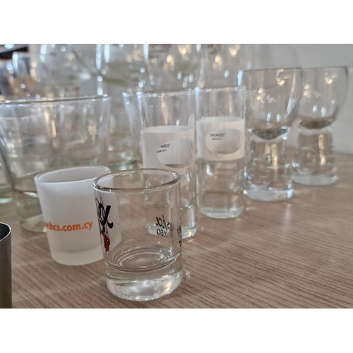 437 - Collection of 37 x Drinking Glasses inc; Branded 