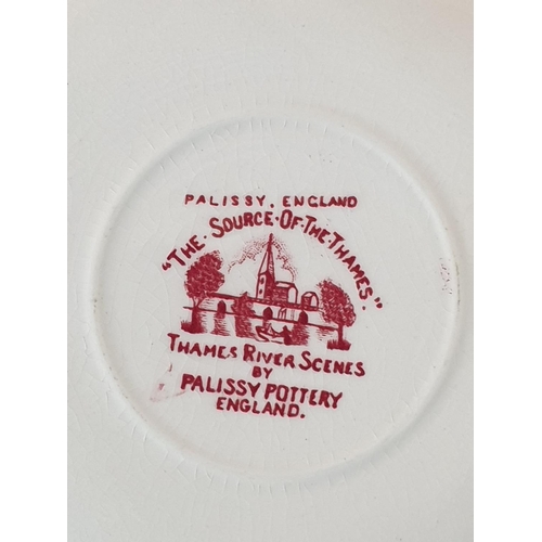 115 - Collection of Red and White Dinner Service inc; Enoch Woods English Scenery, Johnson Bros, Tonquin b... 