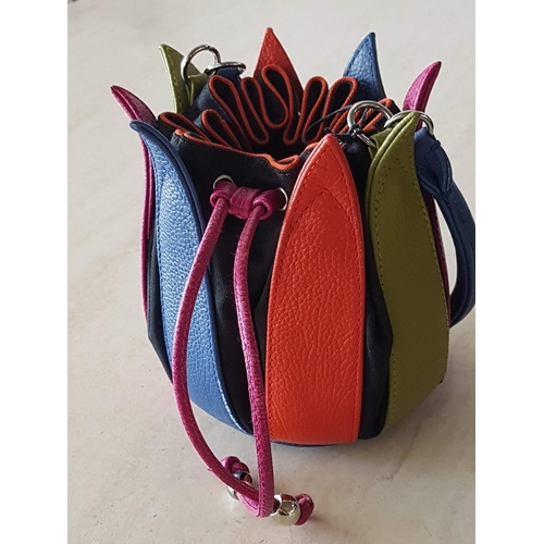 287 - Bylin Tulip Bag; Dutch Design, Multi-Colour Bag in the Shape of a Tulip, Which Opens Like a Flower w... 