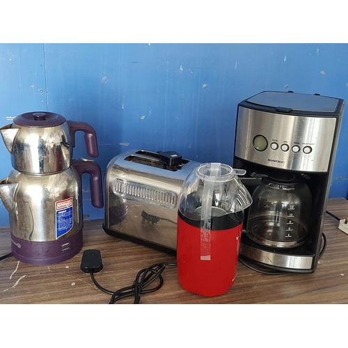 336 - Electric Kitchen Tools; Kettle, Toasters Coffee Maker, Popcorn Maker