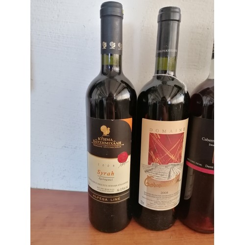 30 - 5 x Bottles of Wine inc; 2008 Ktima Xatzimichail Syrah Red Dry, 2013 Georgiou Winery Rose, 2008 Esta... 