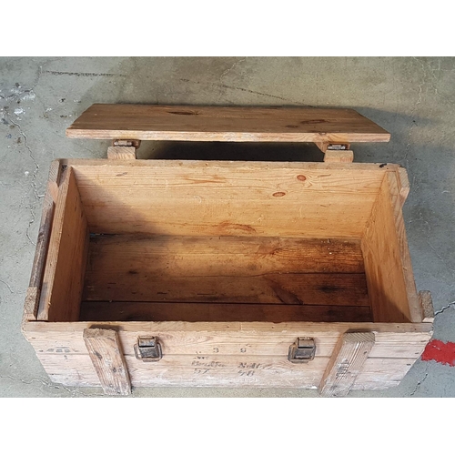 426 - Vintage Various Storage Supplies; Wooden Trunk / Box (32 x 59 x 28cm0 Wooden Tray with Leather / Fab... 