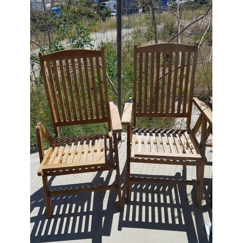 333 - Set of 6 x Wooden Folding Garden Chairs (A/F)