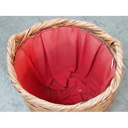 406 - Large Traditional Basket with Carrying Handles (H:52cm x Ø50cm)