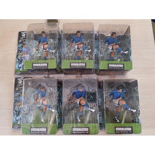 524 - Collection of 6 x Alessandro Del Piero, Football Player Figurines, Boxed (Polystone Resin Figurine)