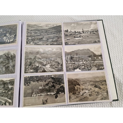 65 - Folder with Large Collection of Vintage German Black & White Postcards