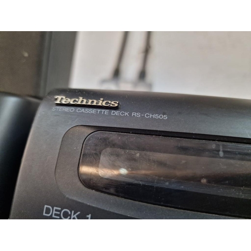 692 - Technics Stacking System Incl. Amplifier (SE-CH505A), Tuner (ST-CH505), CD Player (SL-CH505), Casset... 