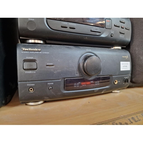 692 - Technics Stacking System Incl. Amplifier (SE-CH505A), Tuner (ST-CH505), CD Player (SL-CH505), Casset... 