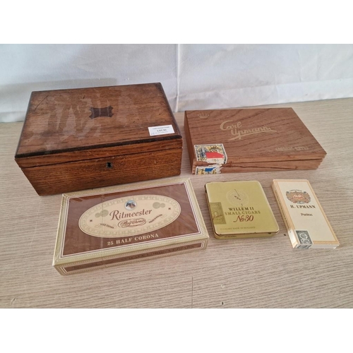 93 - Box of 25 Half Corona 'Ritmeester' Cigars (Unopened), Together with 3 x Others and Various Cigar Box... 