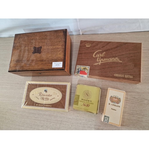 93 - Box of 25 Half Corona 'Ritmeester' Cigars (Unopened), Together with 3 x Others and Various Cigar Box... 