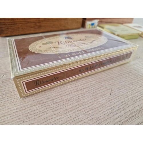 93 - Box of 25 Half Corona 'Ritmeester' Cigars (Unopened), Together with 3 x Others and Various Cigar Box... 