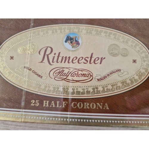 93 - Box of 25 Half Corona 'Ritmeester' Cigars (Unopened), Together with 3 x Others and Various Cigar Box... 