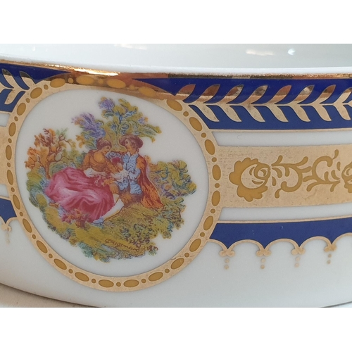 90 - Large Limoge Style Trinket Box (Ø15cm x H:6cm)