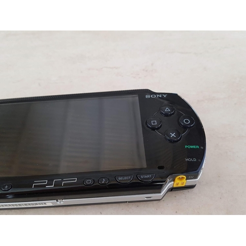 6 - Sony PSP / PlayStation Portable and Hard Case, Charger & 'Persuit Force' Game, * Basic Test & Workin... 