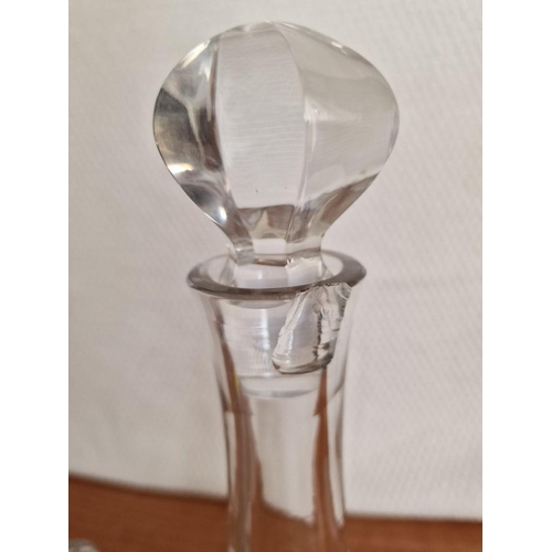 153 - 2 x Glass Decanters with Stoppers (a/f), (2)