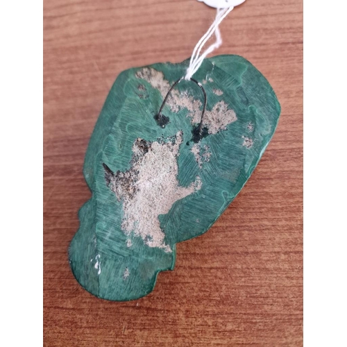 164 - 3 x Green Coloured Marble Effect Stone Wall Hangings, (Approx. H: 10cm), (3)