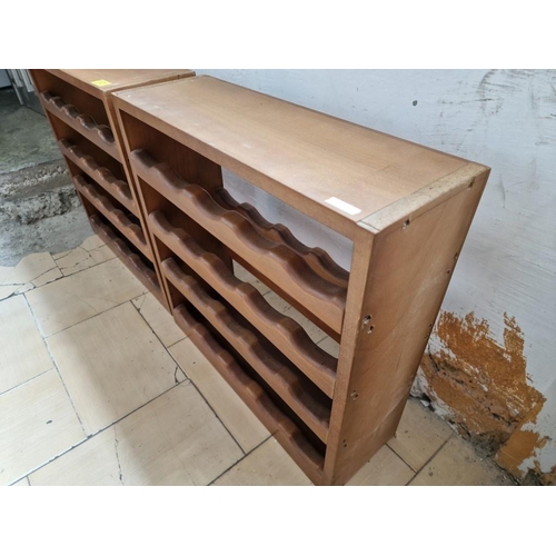 326 - 2 x Wooden 20-Bottle Wine Racks, (Approx. 50 x 16 x 50cm), (2)