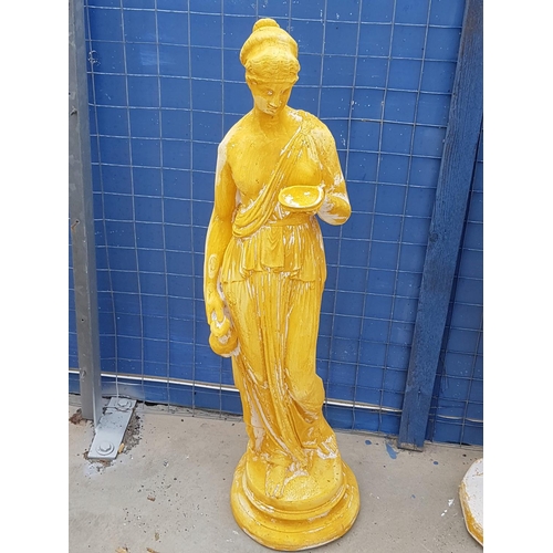 267 - Roman Vestal Virgin Clay Garden Statue of Ancient Woman (H:81cm)