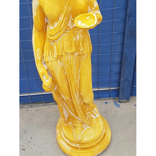 267 - Roman Vestal Virgin Clay Garden Statue of Ancient Woman (H:81cm)