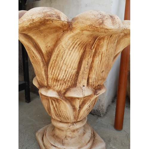 277 - Large Clay Plant Pot in Shape of Flower (H:55cm)