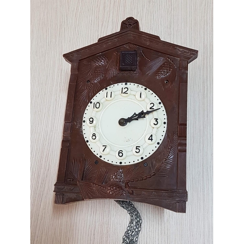 285 - Vintage 'Majak' Bakelite Cuckoo Clock, Made in USSR (Circa 1970's), Nb. A/F and Missing Pendulum and... 