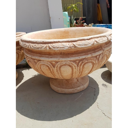 292 - Large Decorative Clay Plant Pot Goblet Shape (Ø59cm x H:40cm)