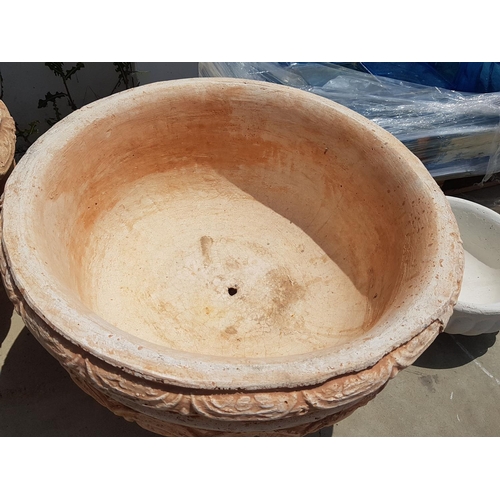 292 - Large Decorative Clay Plant Pot Goblet Shape (Ø59cm x H:40cm)