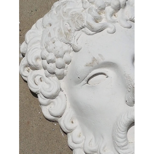 314 - Baccus Dionysus, Wall Sculptures / Wall Plaques (Approx 34 x 23cm each)