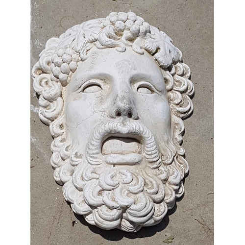 315 - Baccus Dionysus, Wall Sculptures / Wall Plaques (Approx 34 x 23cm each)