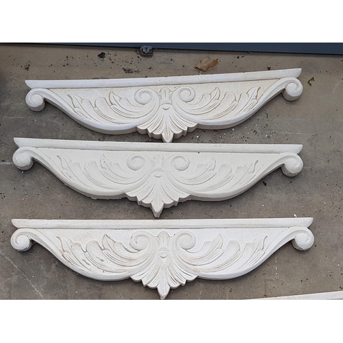 318 - Selection of Clay Wall Ornaments / Decorate (3 x Small L:57cm each, 1 x Big L:92cm)