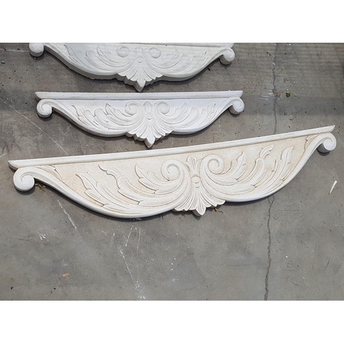 318 - Selection of Clay Wall Ornaments / Decorate (3 x Small L:57cm each, 1 x Big L:92cm)