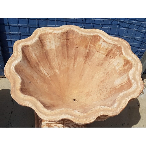 322 - Large Clay Plant Pot in Shell Shape (H:56cm)