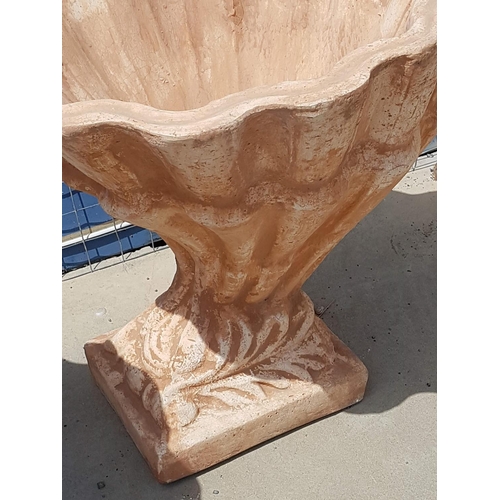 322 - Large Clay Plant Pot in Shell Shape (H:56cm)