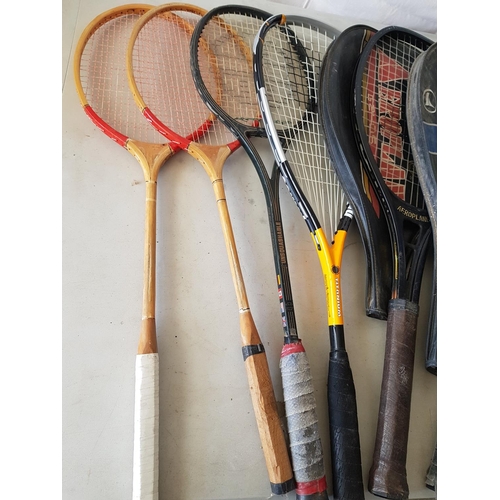 374 - Collection of Assorted Rackets for Badminton / Squash Tennis (7)