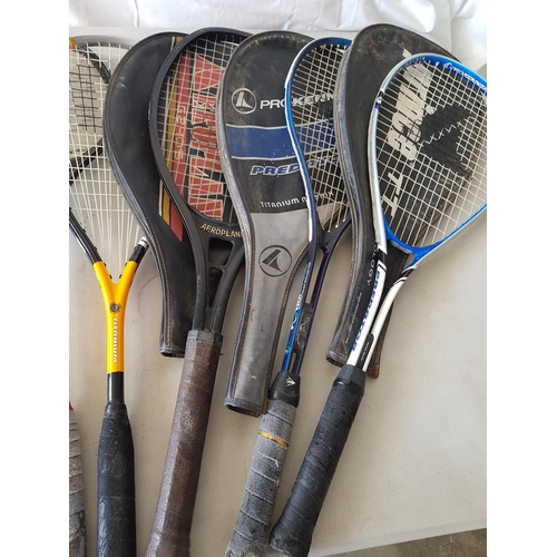 374 - Collection of Assorted Rackets for Badminton / Squash Tennis (7)