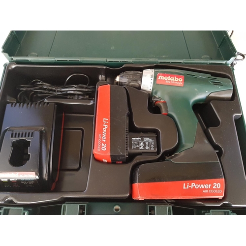 383 - Metabo BS2 18 Impuls Li-Power 20 Air Cooled Cordless Drill with Extra Metabo AC 30 Plus Charger (Un-... 