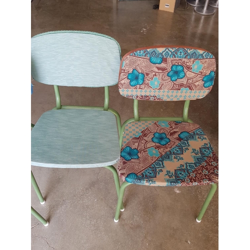 445 - Boho Style Hand Craft Kitchen Chairs (4)