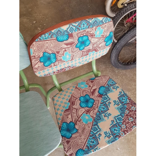 445 - Boho Style Hand Craft Kitchen Chairs (4)