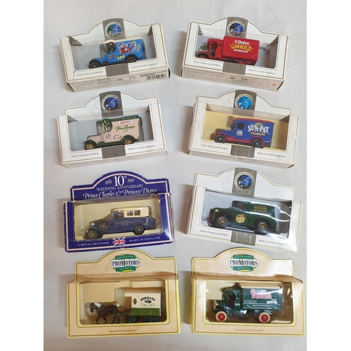 61 - 8 x Boxed Lledo Die Cast Promotional Vehicles