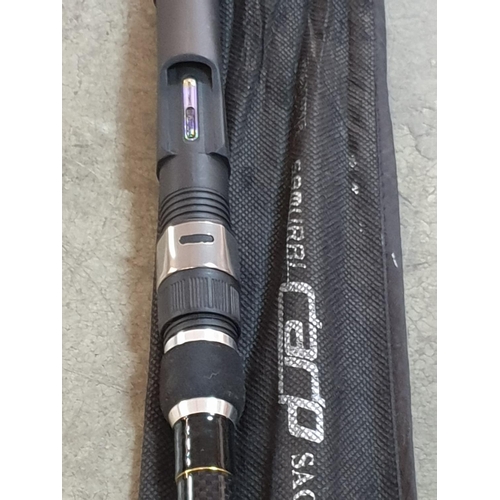 183 - 5 x Fishing Rods in Soft Cases, 4 x Carbon Fibre; 1 x Cane, 1 x 