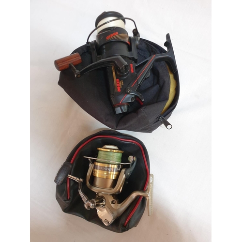 196 - 2 x Cased Fishing Reels; 1 x 